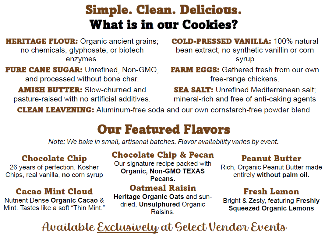 Premium Cookies - Fresh Baked with Organic Ingredients