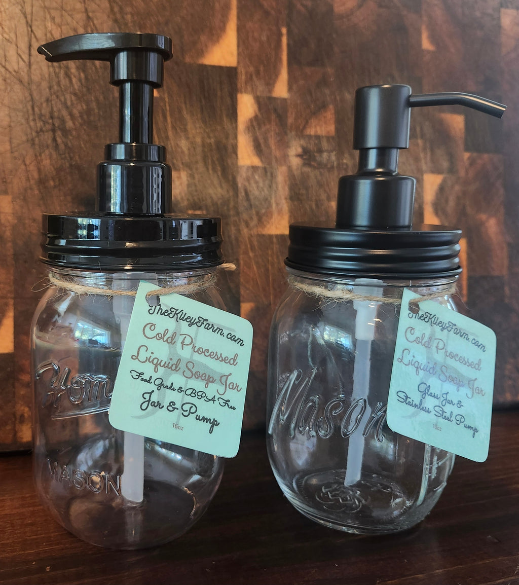 Cold Processed Liquid Soap Jar & Pump