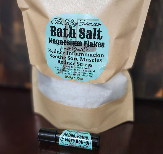 Magnesium Flakes w/ Aches, Pains, & More