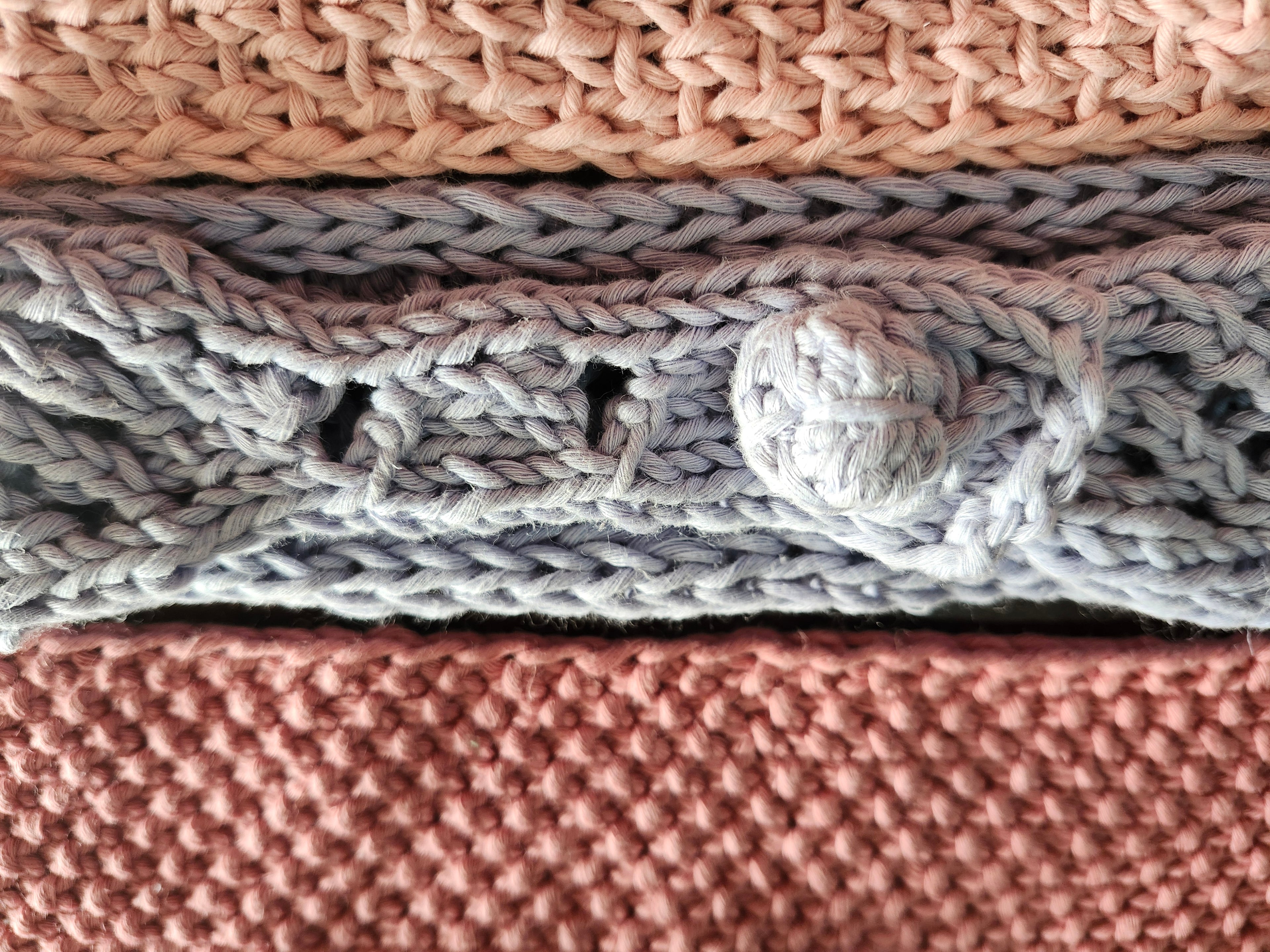 Custom Hand-Knit Hemp Cotton Spa Headband – Adjustable Button Hair Wrap