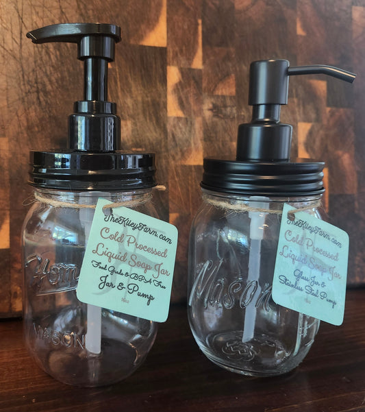 Cold Processed Liquid Soap Jar & Pump